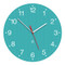 Peter Pepper GROOVY Round Wall Clock with a Turquoise Face and White Numbering