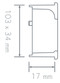 Technical Drawing for Schwinn Z078 Flush Pull, Satin Nickel Performance Finish (UPC 4000913590588)