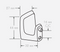 Technical Drawing for Schwinn Z198/16 Handle, Satin Nickel (UPC 4000918541639)