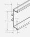 Technical Drawing for Schwinn Handle-Free Hardware 3913-290 C-Channel, Nickel Color (UPC 4000913544406)