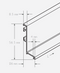 Technical Drawing for Schwinn Handle-Free Hardware 3914-290 L-Channel, Clear Anodized (UPC 4000913544437)