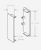 Technical Drawing for Schwinn 6K378 C Cap Rectangle (L+R), Nickel Color (UPC 4000913544604)