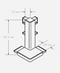 Technical Drawing for Schwinn 6K400-L Outer Corner, Black (UPC 4000913544949)