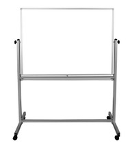 Mobile Double-Sided Magnetic White Board MB4836WW - 48" W x 36" H