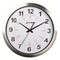 BRG Precision Products HP12A DuraTime HP Clock, 12" Diameter, Brushed Aluminum Bezel