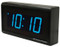 BRG Precision Products DuraTime HP425B high precision plug-in digital wall clock with a 4-digit 2.5-inch high blue LED display.