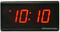 BRG Precision Products DuraTime HP425R high precision 110 VAC digital wall clock with a 4-digit 2.5-inch high red LED display.