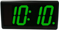 BRG Precision Products DuraTime HP440G high precision plug-in digital wall clock with a 4-digit 4-inch high green LED display.