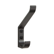 Peter Pepper 2012 BL Aluminum Double Prong Coat Hook - Black Anodized Aluminum Finish