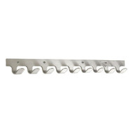 Glaro 230SA Coat Hook Rail - 10 Hooks - Satin Aluminum