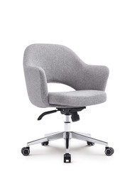 Woodstock Melanie Swivel / Tilt Chair - Gray Fabric