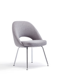 Woodstock Melanie Armless Side Chair - Gray Fabric