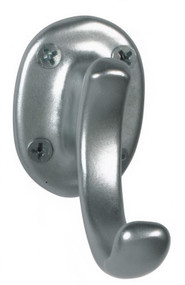 Aluminum Single Prong Coat Hook 151-201 - Silver Finish