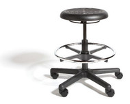 Cramer Rhino Basic Desk to Counter Height Round Stool RROH1-L - No Seat Back