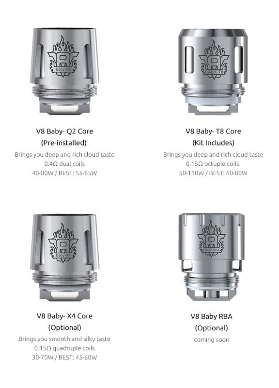 5 Pack Smok Tfv8 Baby Tank Coils 11 89 Replacement Mesh Q2 X4 T6 T8 V10