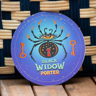 Black Widow Porter Vinyl Sticker