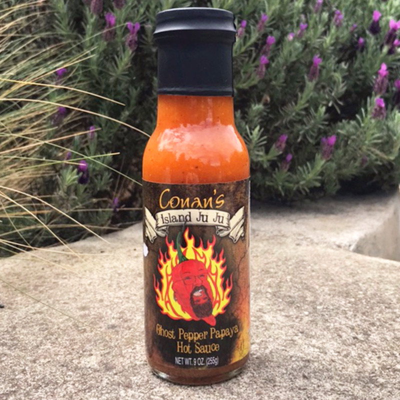 Conan S Island Ju Ju Ghost Pepper Papaya Hot Sauce Mcmenamins Online Shop