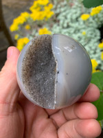 Grey banded Agate sphere (1464701852)