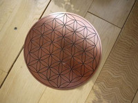 Copper Flower of Life disc (1395939711)