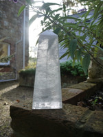 Clear quartz Obelisk reduced (7960)