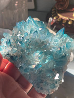 Aqua Aura Quartz Cluster (8659)