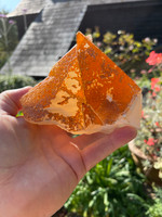 Stellar Beam Calcite twin with Hematite (1448468658)