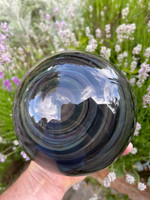 Rainbow Obsidian sphere (1446057519)