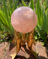 Star Rose quartz sphere (111239)