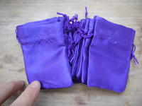 Amethyst satin pouch (111788)