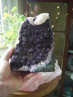 Amethyst geode with Calcite from Uraguay (112405)