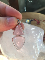 Rose quartz pendant (114312)