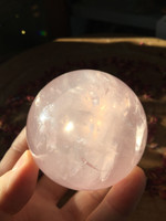 Star Rose quartz sphere (114534)