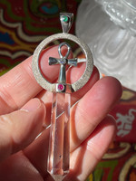 Ankh with quartz pendant (114603)