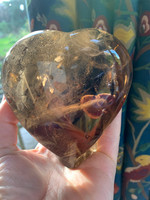 Smokey quartz heart (115811)