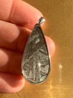 Meteorite set in silver (116957)