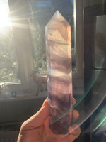 AA grade Lilac and Purple Fluorite point (117070)