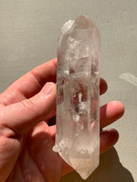 Clear quartz double terminated point (117354)