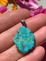 Turquoise set in silver (117592)