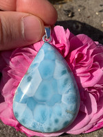 Larimar set in silver (117610)