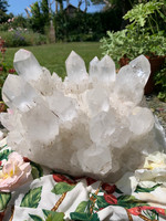 Clear quartz cluster (117658)
