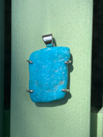 Turquoise set in silver (117677)