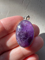 Amethyst set in silver (118515)