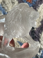 Clear quartz Lion (118600)