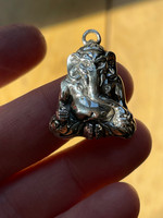 Solid Silver Ganesh pendant (118660)