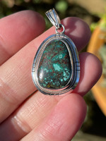 Turquoise set in silver (118705)