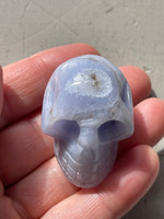 Agate Blue Lace skull (118794)