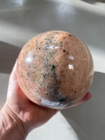 Salmon pink Calcite sphere (119025)