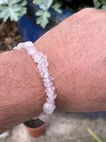 Rose quartz chip bracelet (119046)