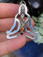 Chakra Yoga design set in silver (119063)