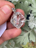 Herkimer diamond set in silver (119118)